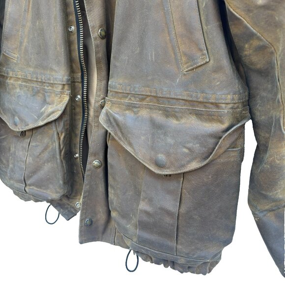 Filson Tin Cloth Field Jacket Mens M Waxed Hunting Made in USA - Picture 5 of 9